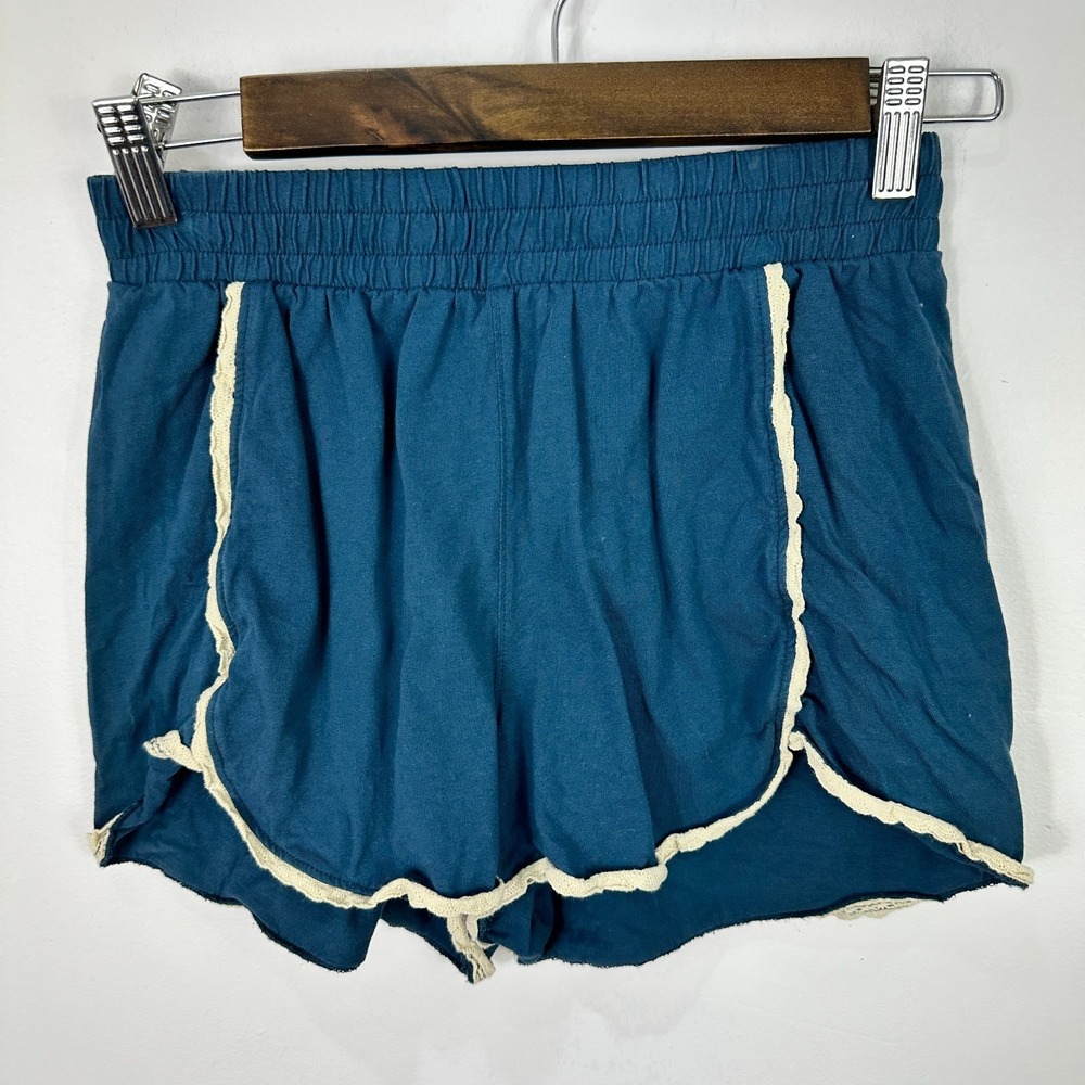 Tea Collection Shorts Girls 14 Blue Cotton Ruffle Trim Boho Summer Beach Casual